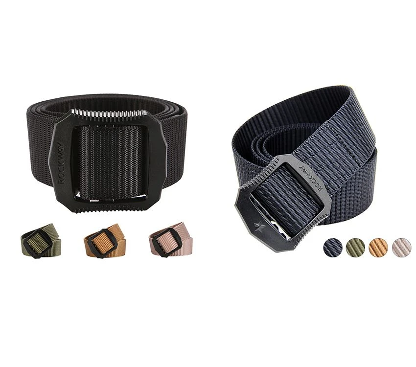 Shield-shaped POM Buckle Nylon Belt
