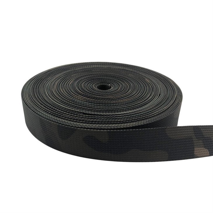 25mm polyester Multicam Black Webbing