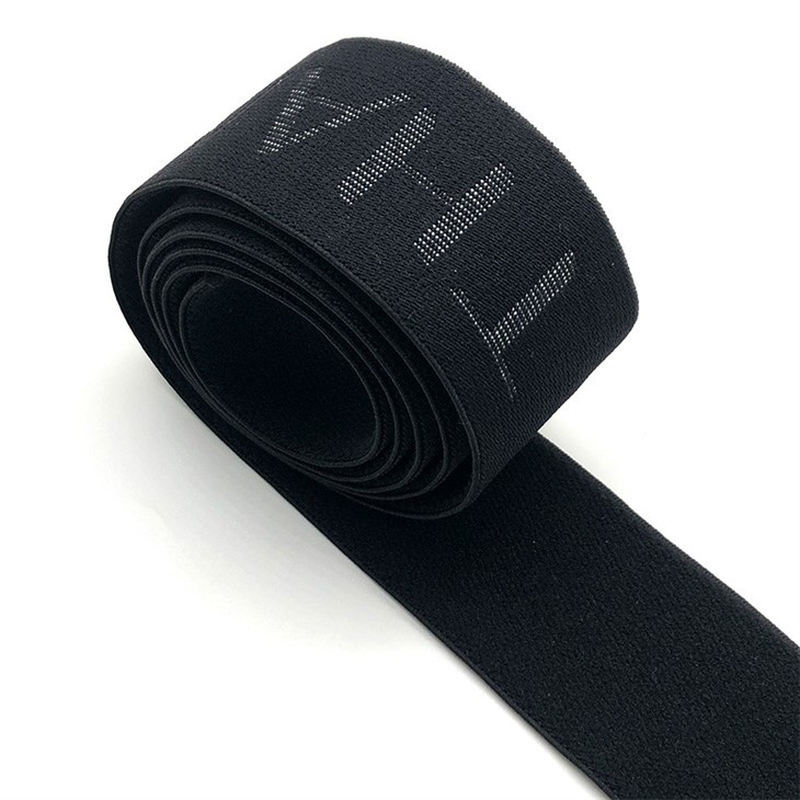 Custom Logo Elastic Webbing